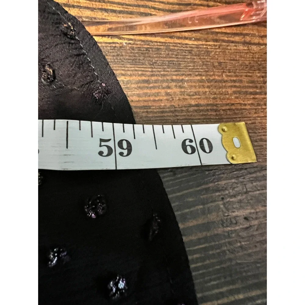 Torrid Womens Black Metallic Clip Dot Smocked Waist Tiered Dress Plus Size 4 - Picture 6 of 13